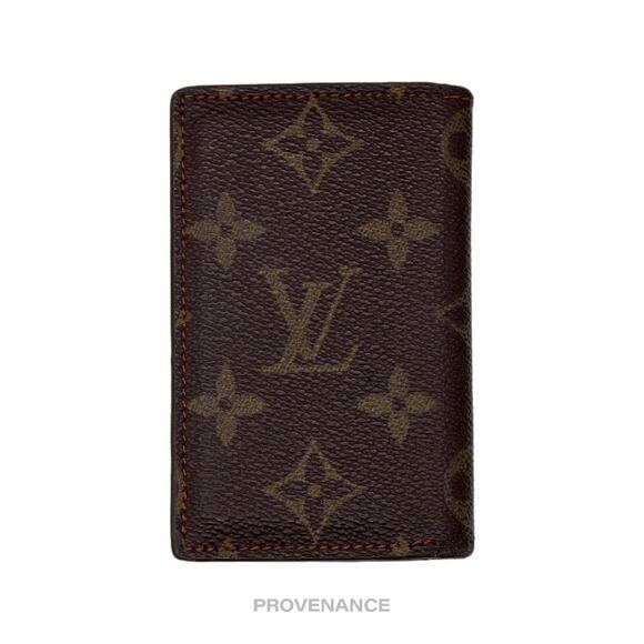 🔴 Louis Vuitton Pocket Organizer Card Wallet - Monogram Small "f" - Picture 2 of 7